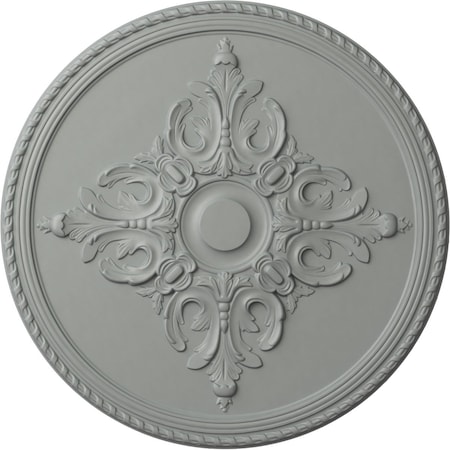 Ekena Millwork Milton Ceiling Medallion (Fits Canopies up to 7 7/8"), 40 5/8"OD x 1 3/4"P, Primed White CM40MI